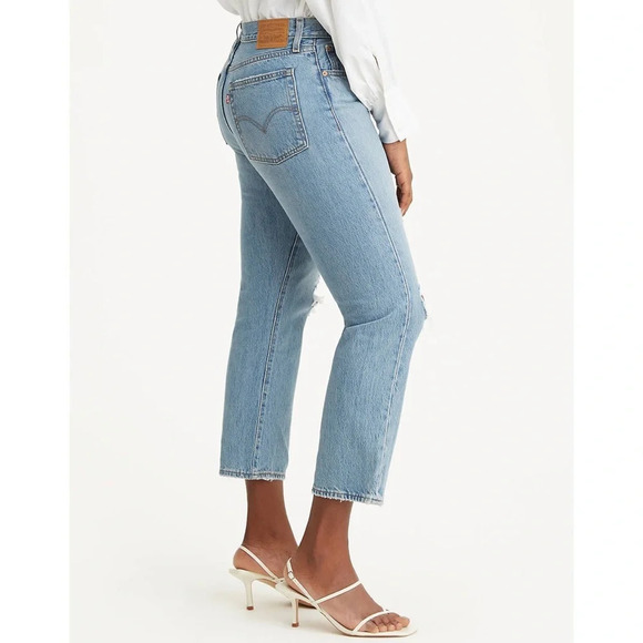 Levi‘s Premium Distressed Light Medium Wash Wedgie Jean Size 24 - Picture 6 of 14